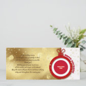 Joyeuses fêtes. Carte d'entreprise Logo personnali (Debout devant)