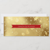 Joyeuses fêtes. Carte d'entreprise Logo personnali (Dos)