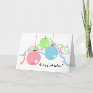 Joyeuses fêtes ! - Carte d'ornement