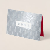 Joyeuses fêtes | Carte Foil Véritable de luxe sur (Devant)