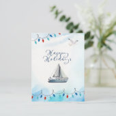 Joyeuses Fêtes- Carte Nautique (Debout devant)