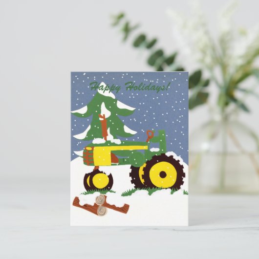 Joyeuses fêtes ! Carte postale (Debout devant)