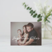 Joyeuses fêtes carte postale photo personnalisable (Debout devant)