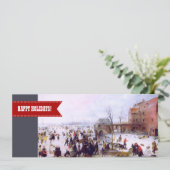 Joyeuses fêtes. Cartes de voeux de Noël (Debout devant)