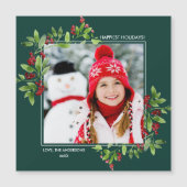 Joyeuses fêtes. Cartes photos magnétiques personna (Devant)