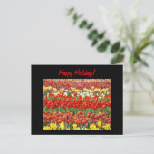 Joyeuses Fêtes ! cartes postales Fleurs de Tulipe (Debout devant)