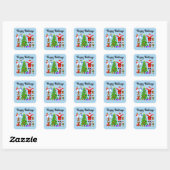 Joyeuses fêtes Collecte de Noël #3-2 Stickers (Feuille)