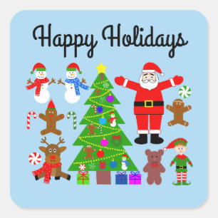 Joyeuses fêtes Collecte de Noël #3-2 Stickers