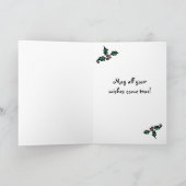 Joyeuses fêtes, colombe de paix, carte de Noël (Intérieur)