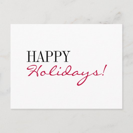 Joyeuses Fêtes Contemporaines Cartes postales Roug (Devant)