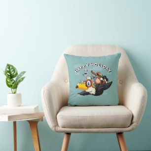 Joyeuses Fêtes Coussin décoratif 40 cm