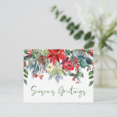 Joyeuses Fêtes de carte d'entreprise Holiday Green (Debout devant)