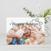 Joyeuses Fêtes de Noël Carte (Debout devant)