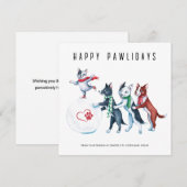 Joyeuses fêtes de Pawlidays Vétérinaire de vacance (Devant / Derrière)