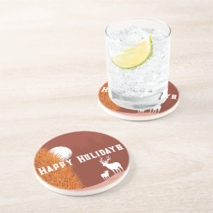 Joyeuses Fêtes - Dessous de Verre en Grès