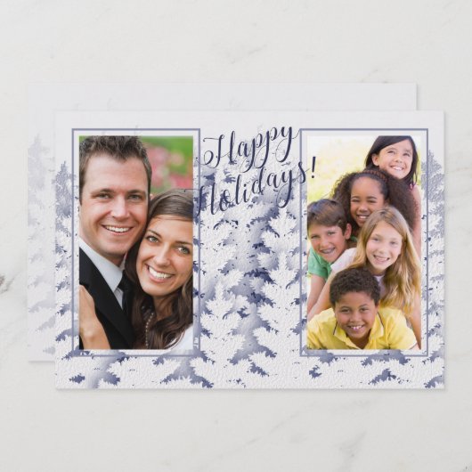 Joyeuses fêtes ! | Deux photos | Carte photo perso (Devant / Derrière)