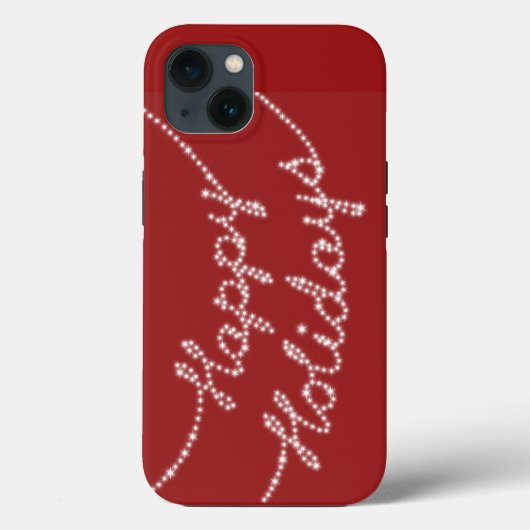 Joyeuses fêtes en coque iphone String Lights (Verso)