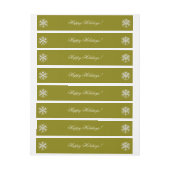 Joyeuses Fêtes ! Étiquette (Feuille)