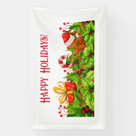 Joyeuses fêtes Fun Noël bannière (Verticale)