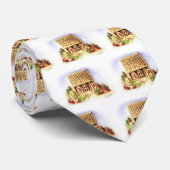 Joyeuses fêtes Gingerbread Cravate House (Roulé)