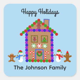 Joyeuses fêtes Gingerbread House #1 Stickers