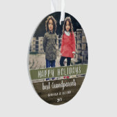 Joyeuses fêtes Grand-parents Photo Noël (devant)