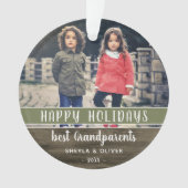 Joyeuses fêtes Grand-parents Photo Noël (devant)