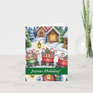 Joyeuses fêtes ! Invitation de vacances personnali
