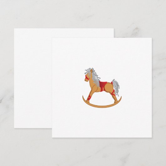 Joyeuses Fêtes : Invitations de Chevaux (Devant / Derrière)