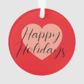 Joyeuses fêtes Joyeux Noël Temps de Noël Coeur (dos)