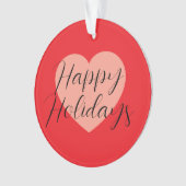 Joyeuses fêtes Joyeux Noël Temps de Noël Coeur (devant)