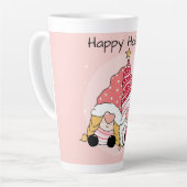 Joyeuses fêtes Latte Mug (Angle gauche)