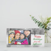 Joyeuses fêtes Modèle Photo Noël hiver scène (Debout devant)