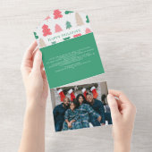 Joyeuses fêtes Noël Arbre carte Motif (Déchirure)