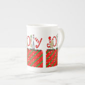 Joyeuses fêtes Noël Croire Chine Mug (Devant droit)