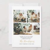 Joyeuses fêtes Noël Minimal Carte photo (Dos)