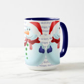 Joyeuses fêtes Noël Mug (Devant droit)