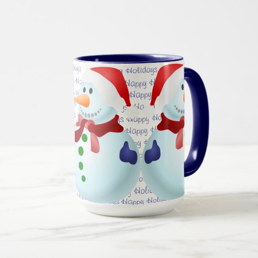 Joyeuses fêtes Noël Mug (Devant droit)