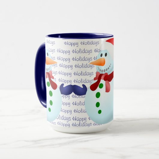 Joyeuses fêtes Noël Mug (Devant gauche)