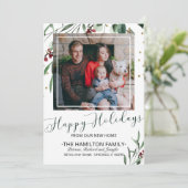 Joyeuses Fêtes Nouvelle Maison Moving Faire-part P (Debout devant)