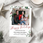 Joyeuses Fêtes Nouvelle Maison Moving Faire-part P