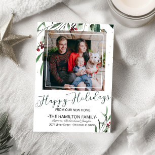 Joyeuses Fêtes Nouvelle Maison Moving Faire-part P