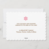 Joyeuses Fêtes Ornementations Carte Vacances (Dos)