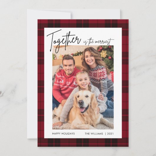 Joyeuses Fêtes Photo Carte de Noël (Devant)