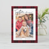 Joyeuses Fêtes Photo Carte de Noël (Debout devant)