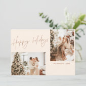 Joyeuses Fêtes Photo Carte de Noël | Boho Modern (Debout devant)