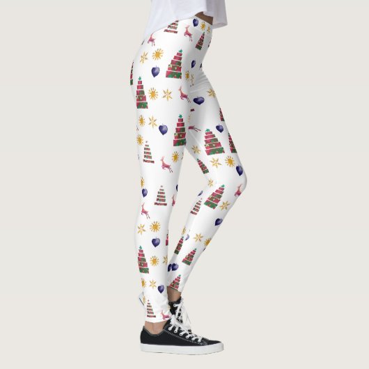 Joyeuses fêtes Reindeers Leggings (Droite)
