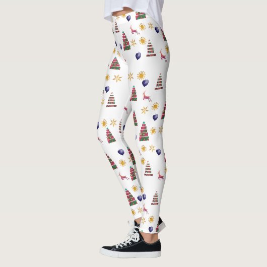 Joyeuses fêtes Reindeers Leggings (Gauche)