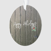 Joyeuses fêtes Rustique Black Grange Porte Holly P (devant)