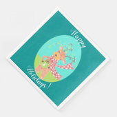 Joyeuses fêtes - serviettes en papier de rennes de (Coin)